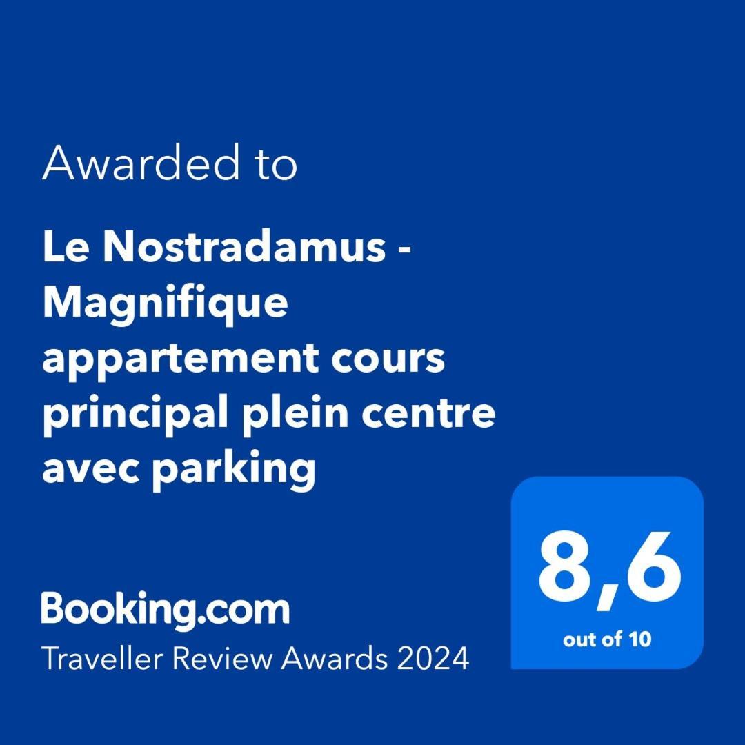 Le Nostradamus - Magnifique Appartement Cours Principal Plein Centre Avec Parking Salon-de-Provence Exterior foto